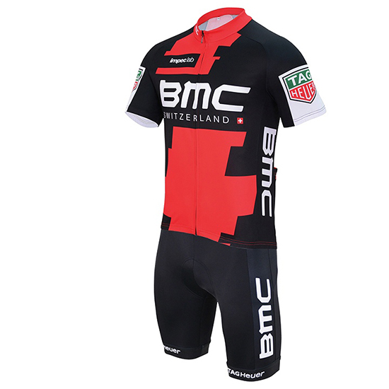 Maglia BMC Manica Corta 2017 rosso e nero